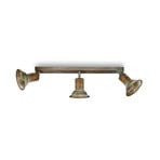 Deckenlampe Genziana 1421.E27, 3-flg messing antik