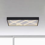 JUST LIGHT. LED plafondlamp Mikado, 60 x 30 cm, zwart