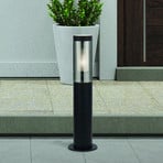 Luminaire pour socle Batton, IP44, noir, hauteur 45 cm, métal