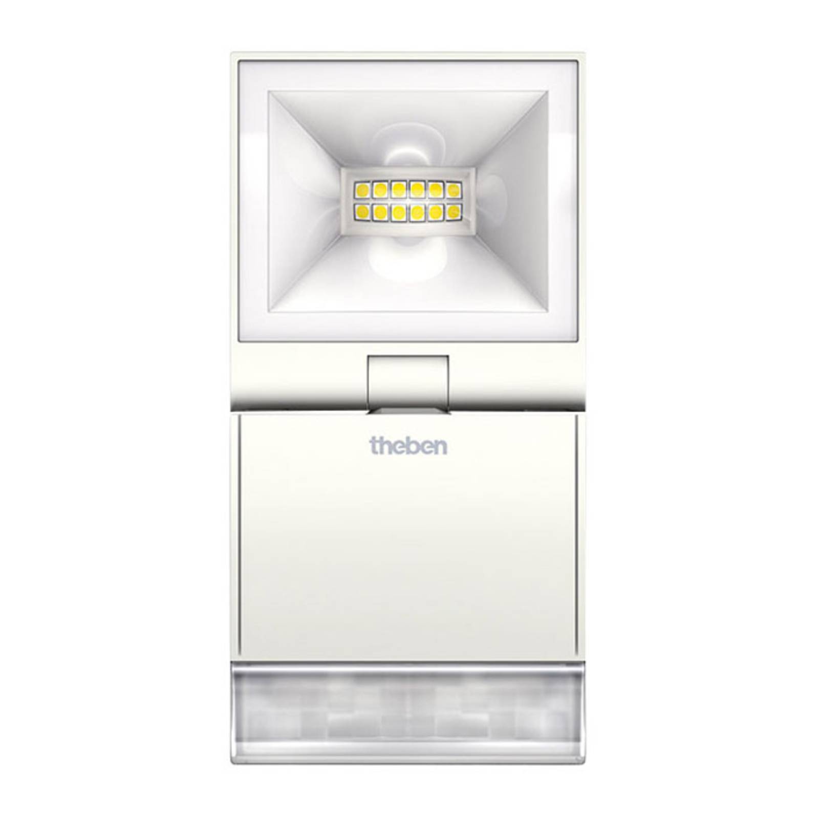 Theben theLeda S10 1-lamp. tunnistin 4000K valk. - moderni seinävalot liiketunnistimella - kohdevalaisin ulos - ulkoseinävalaisin valkoinen