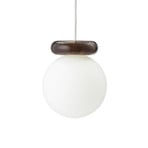 Hinx lógó lámpa, sötétbarna/fehér, üveg – Normann Copenhagen