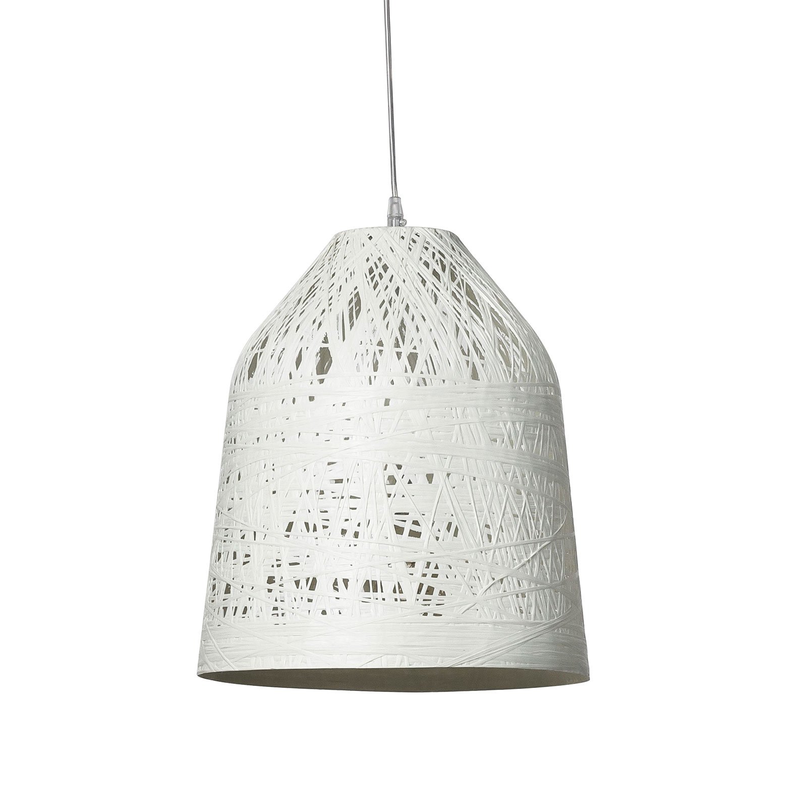 Karman Black Out outdoor hanging light Ø35cm white, fibreglass, E27, 10 W, energy efficiency: A++, H: 40 cm