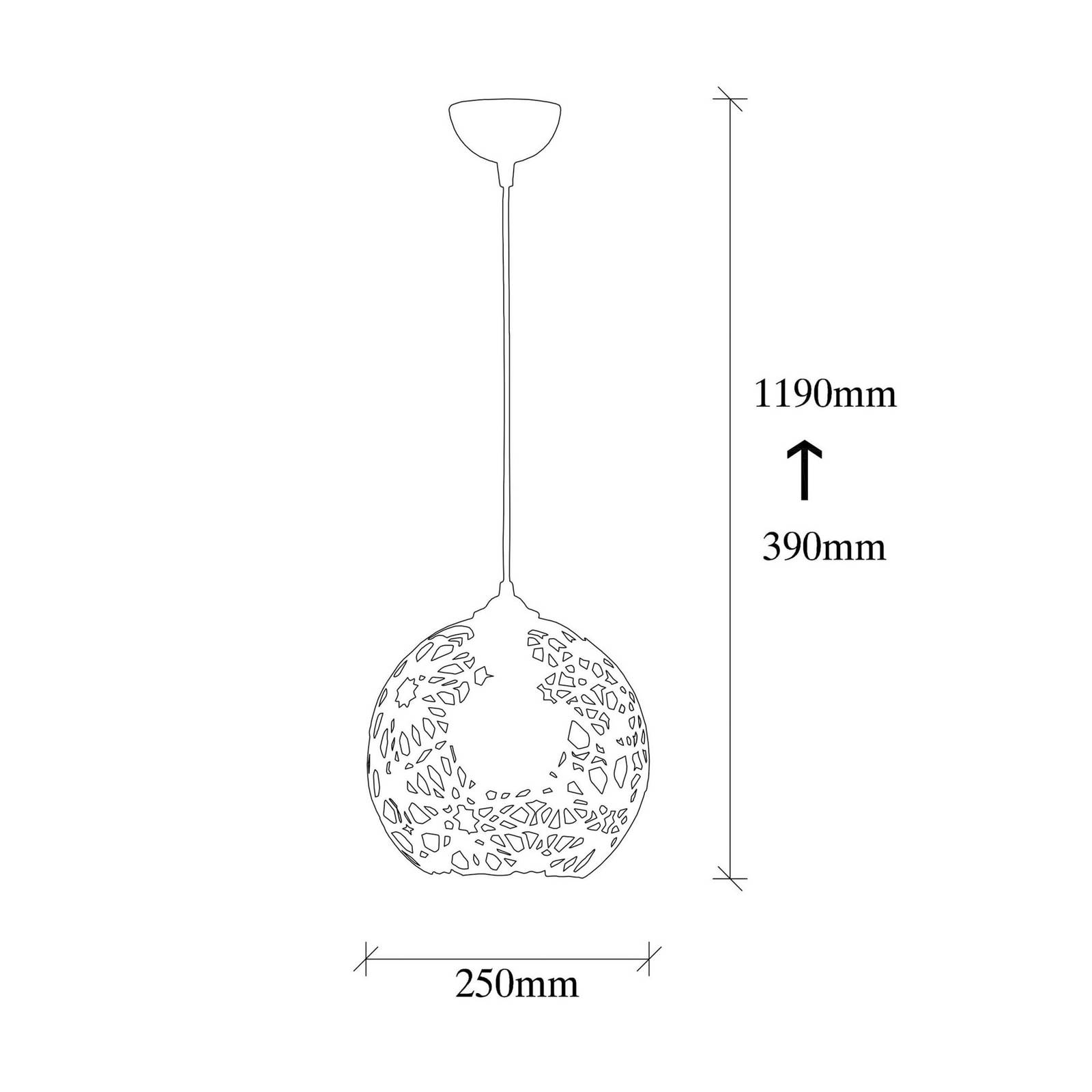 Lampa żyrandol Fellini MR-785 1-punktowa Ø 25cm czarny