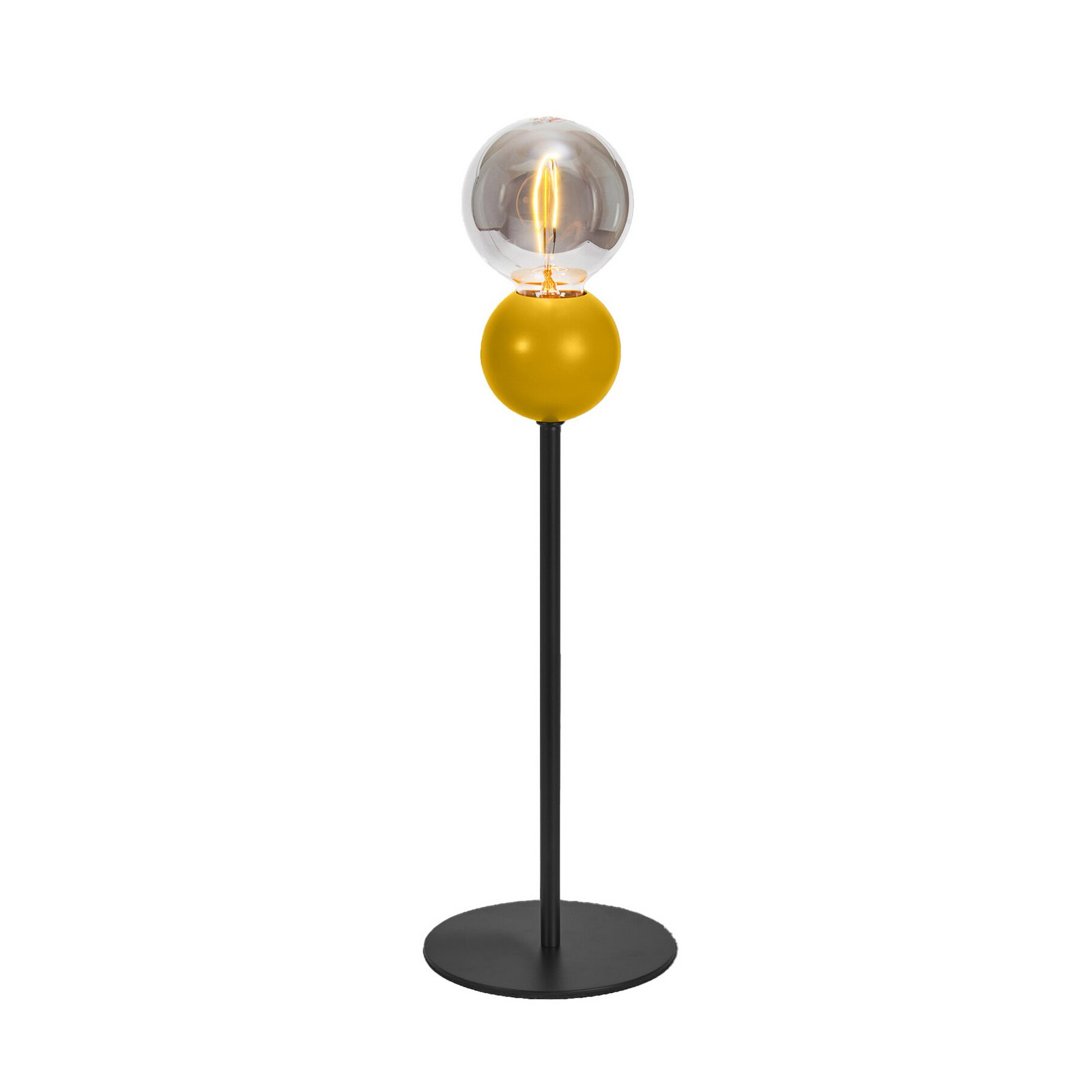 OSRAM bordlampe Decor Bubble, gul, 1 lyskilde, stål, E27