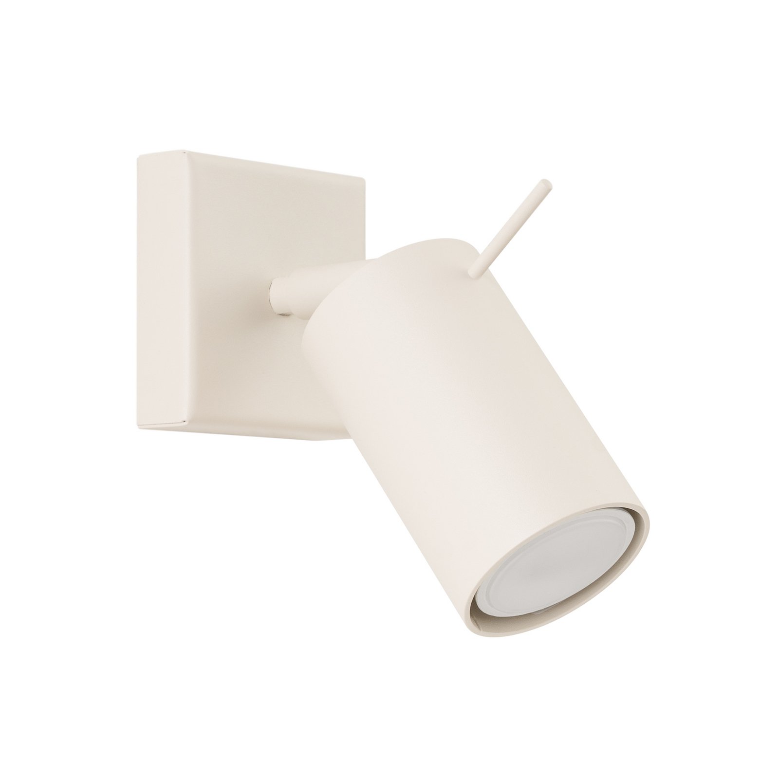 Wandstrahler Ring, beige, Ausladung 16 cm, Stahl