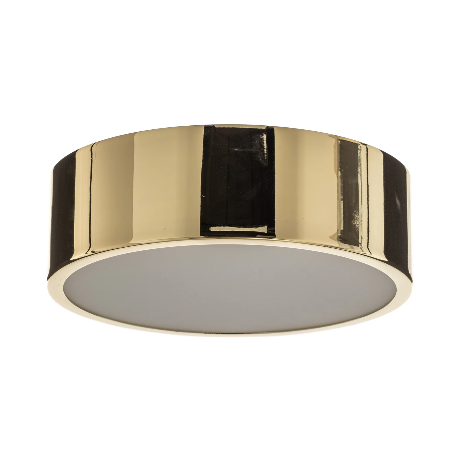 Plafonnier Kimban en métal, Ø 26 cm, doré