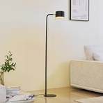 Lindby Kaida floor lamp, black, metal