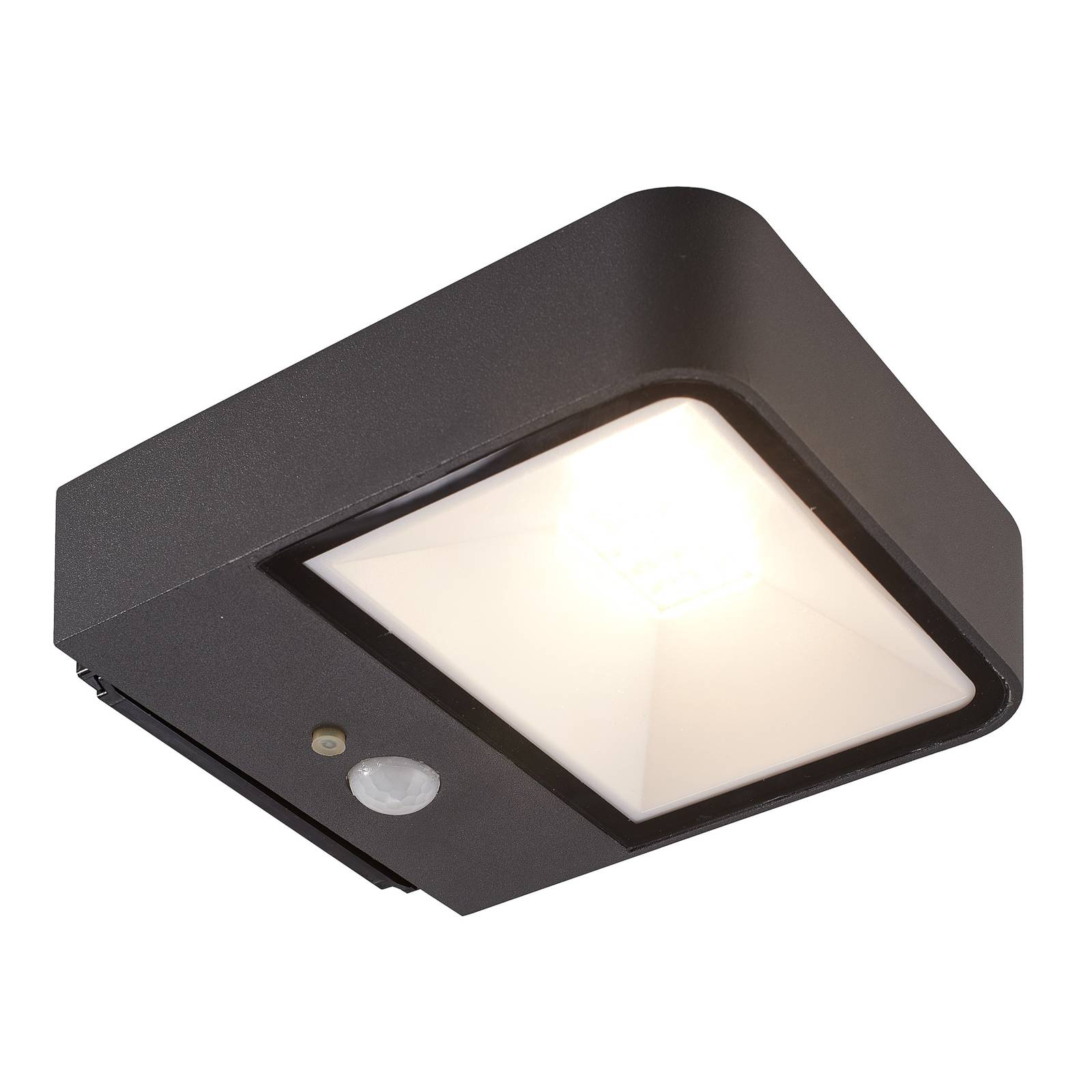 Wandia MT70019 Solar-Wandstrahler mit Bewegungsmelder 2 w led Schwarz - Megatron