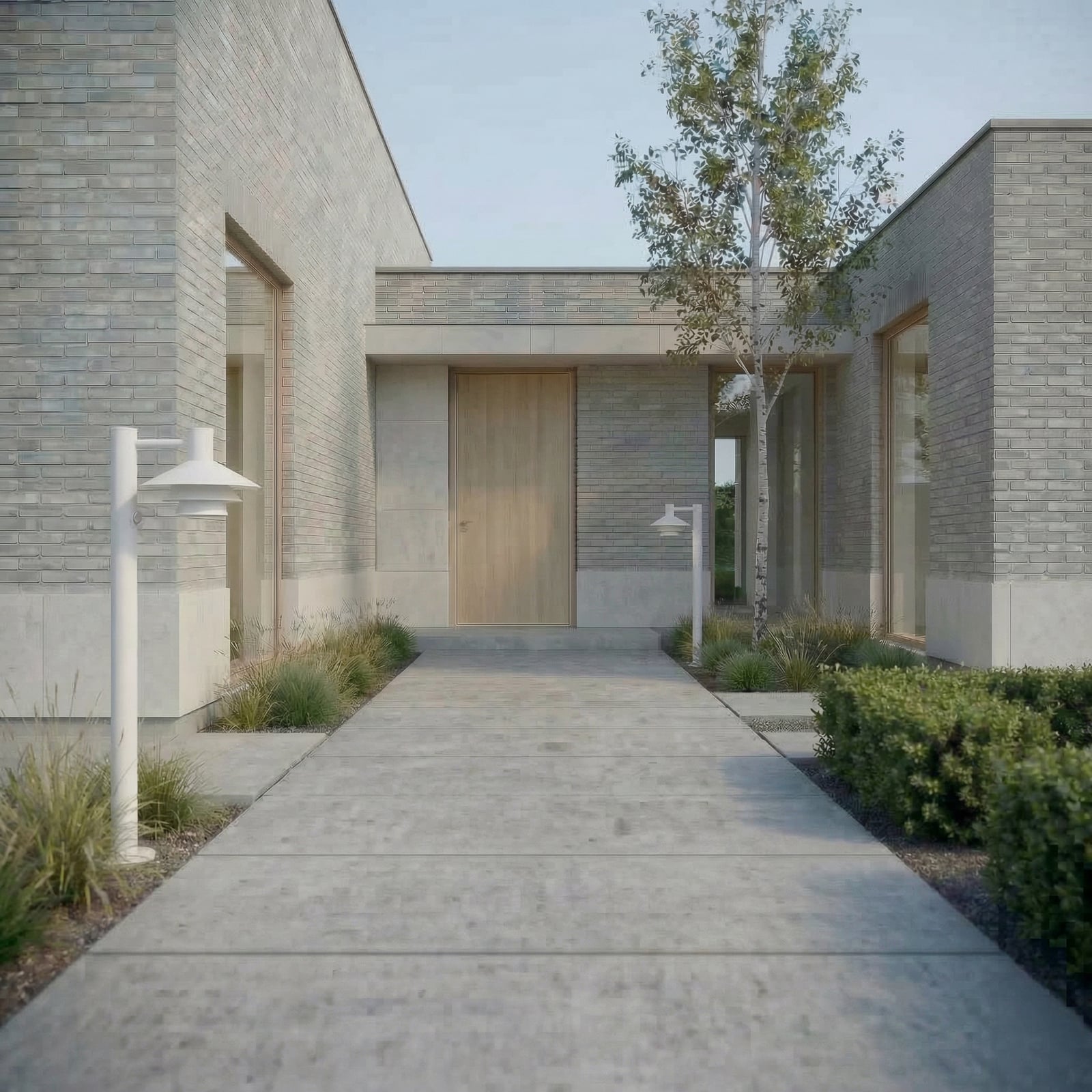 Montaro LED-Wegeleuchte, weiß, 100 cm, Sensor, Aluminium, IP54 - Lucande