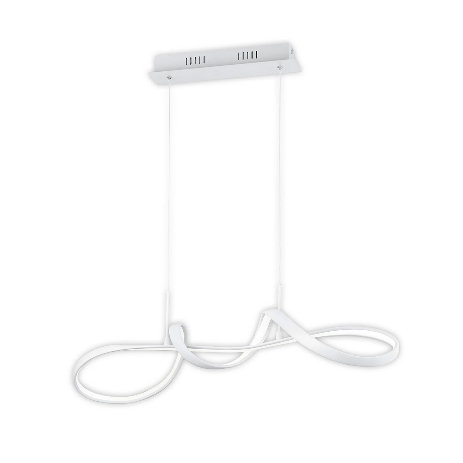 LED-Hängeleuchte Perugia mit Switch-Dimmer, weiß