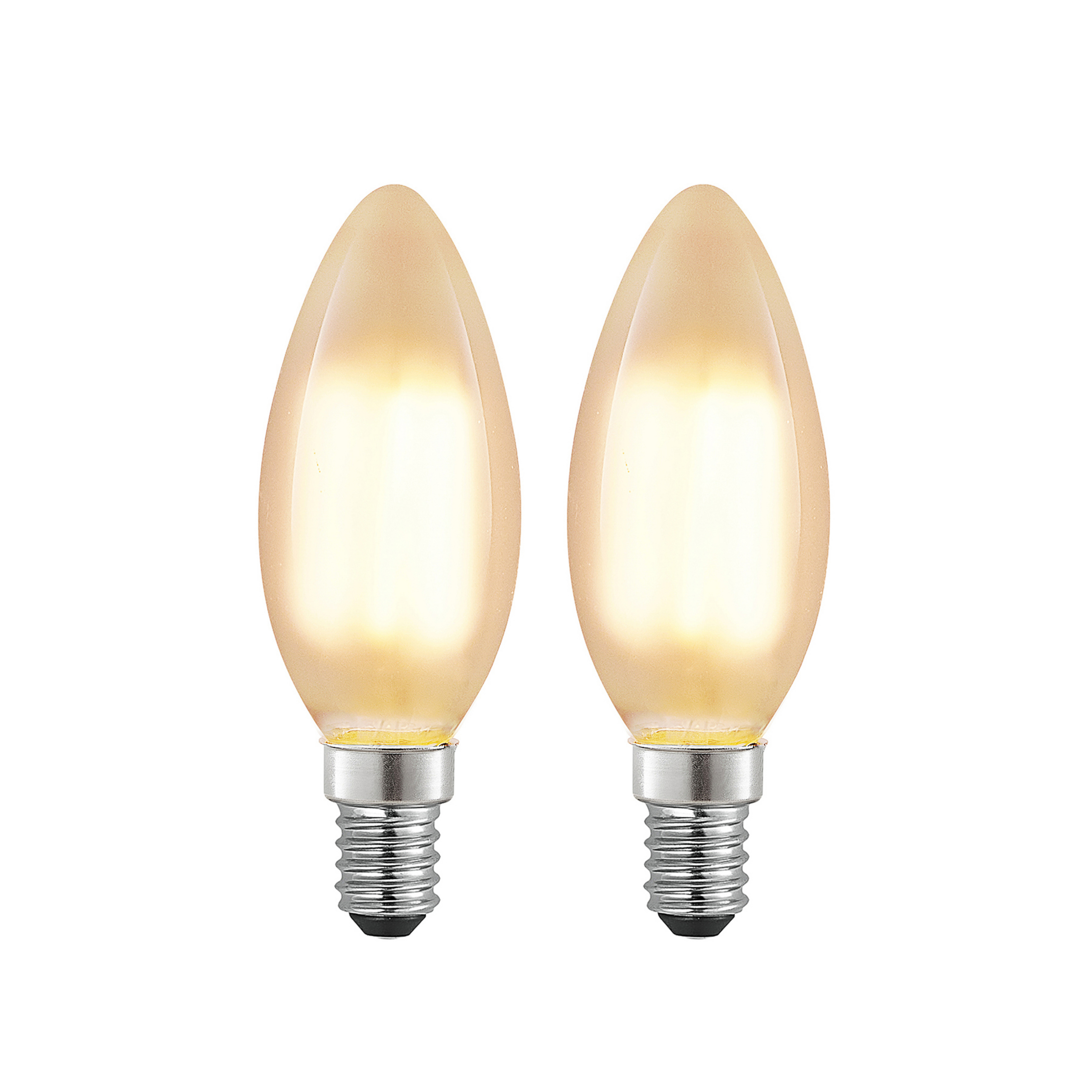 Arcchio LED-Kerzenlampe E14, 4 W, 2.700 K, dimmbar, 2er-Set