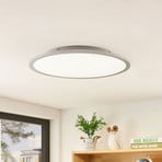 Lindby plafonieră LED Narima, CCT, Ø 50 cm, argintiu