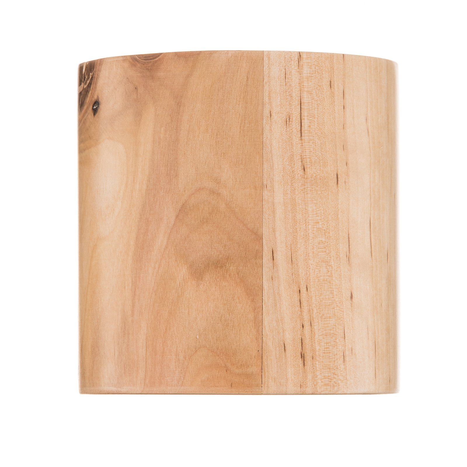 Stropna svetilka Ara kot leseni cilinder