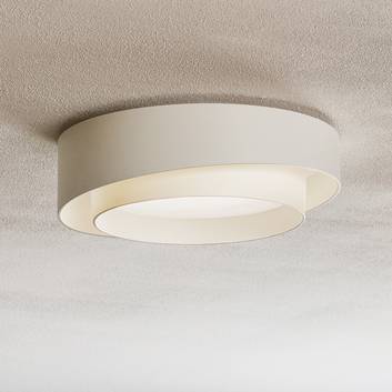 Plafoniera LED Centric di design, colore bianco