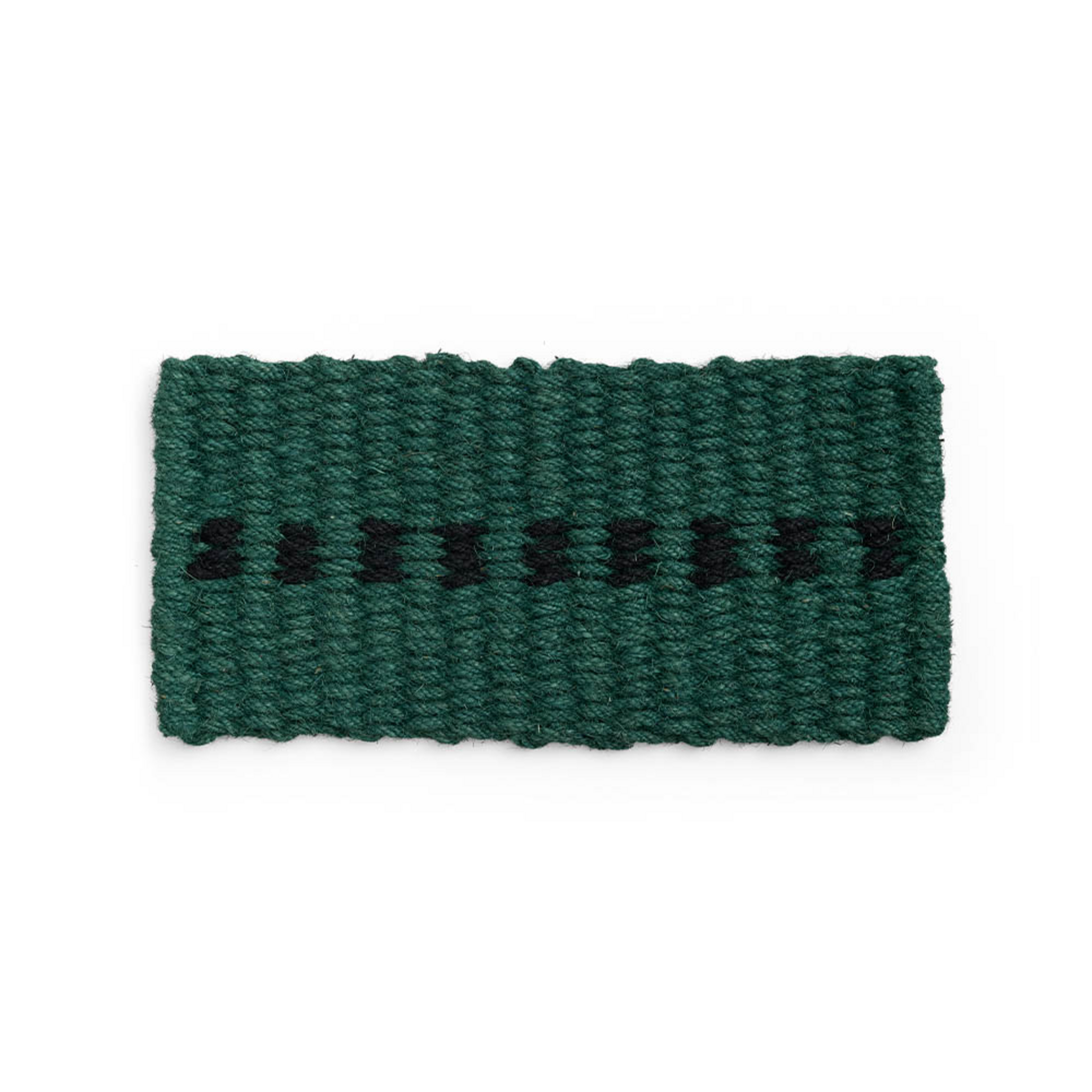Coco Dot Door Mat Dark Green/Black - Hay