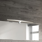 LED spoguļlampa Dun 2 in 1, hroms, IP44, garums 50 cm