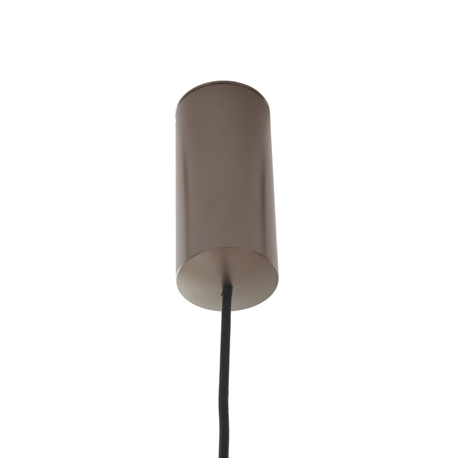 Lucande LED pendant light Plarion, nickel-coloured, aluminium, Ø 9 cm