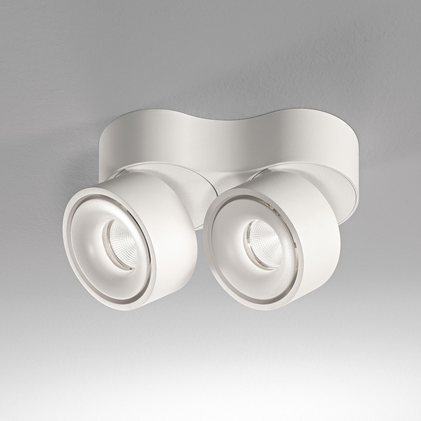 Egger Clippo Duo spot plafond LED, blanc, 2 700 K