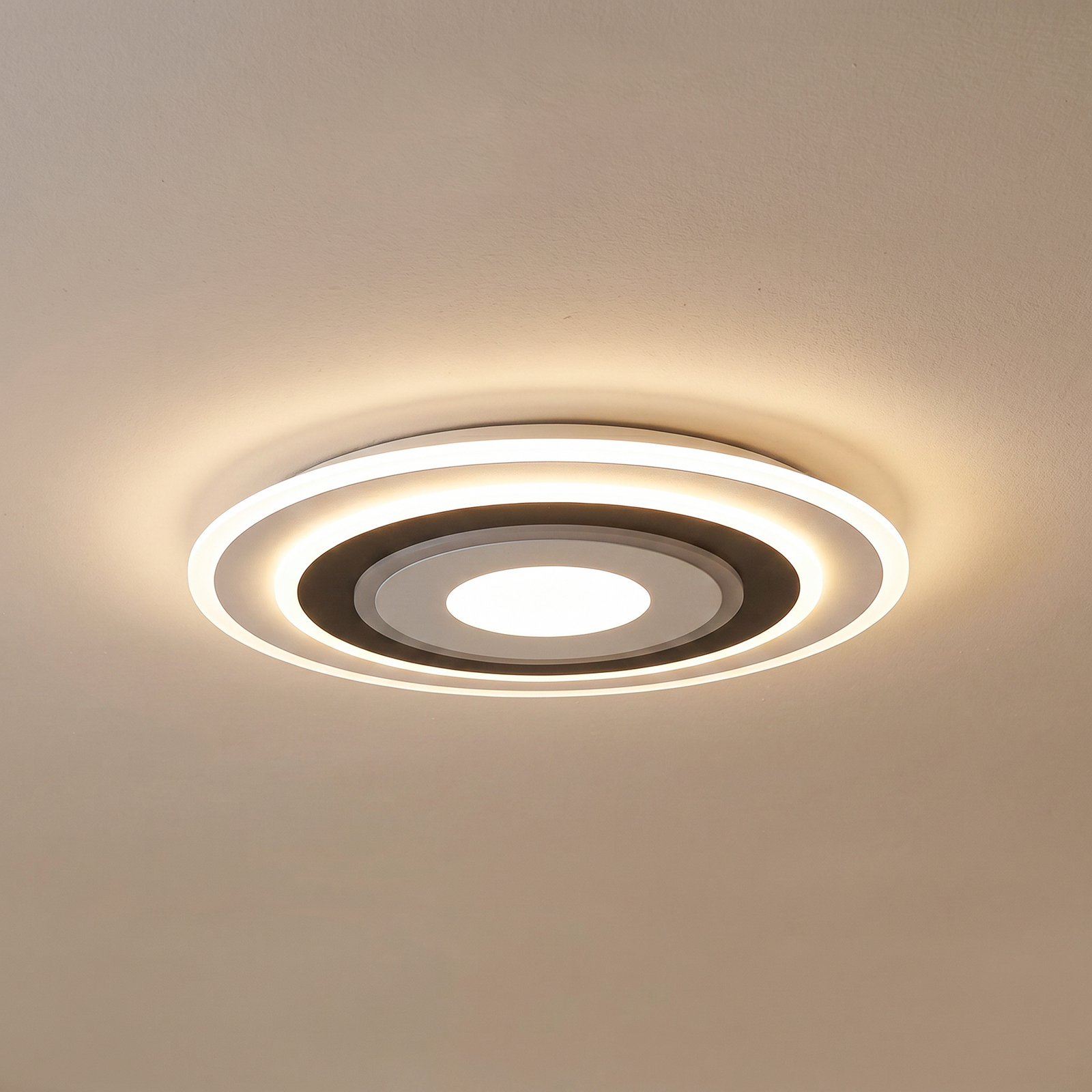 Lindby LED ceiling light Rebeka, round, Ø 70 cm, CCT, dimmable