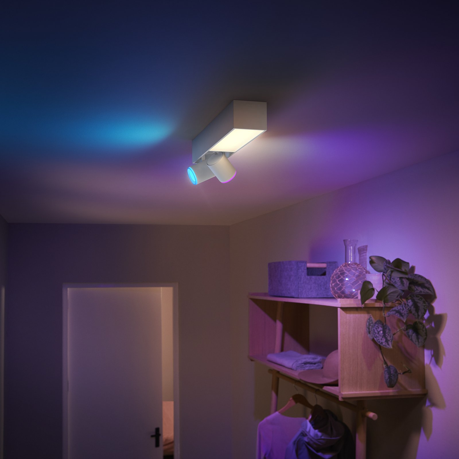 Philips Hue Spot pour plafond LED Centris, blanc, à 2 lampes, RVB CCT