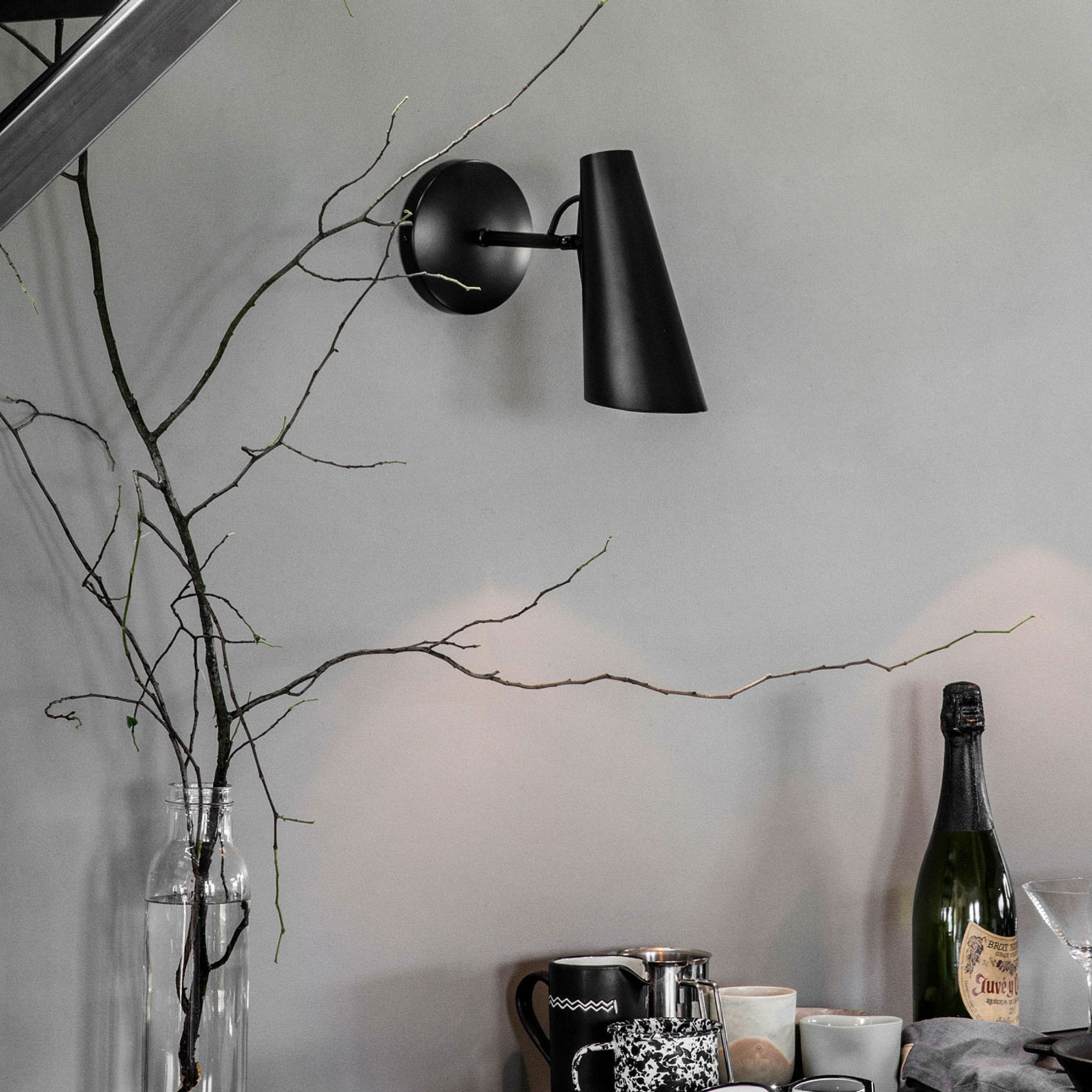 Northern Birdy Design-Wandlampe Ausladung 31,5cm