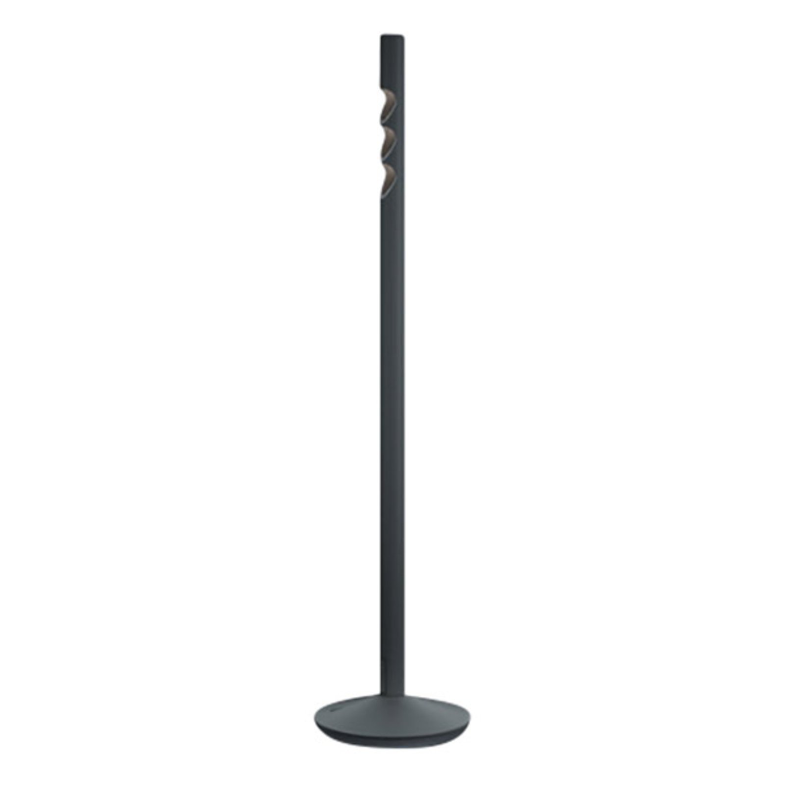 ERCO Lucy lampa stołowa LED ze stopą, czarna 930