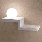 Applique LED Zanzibar, en forme de gradin, blanche