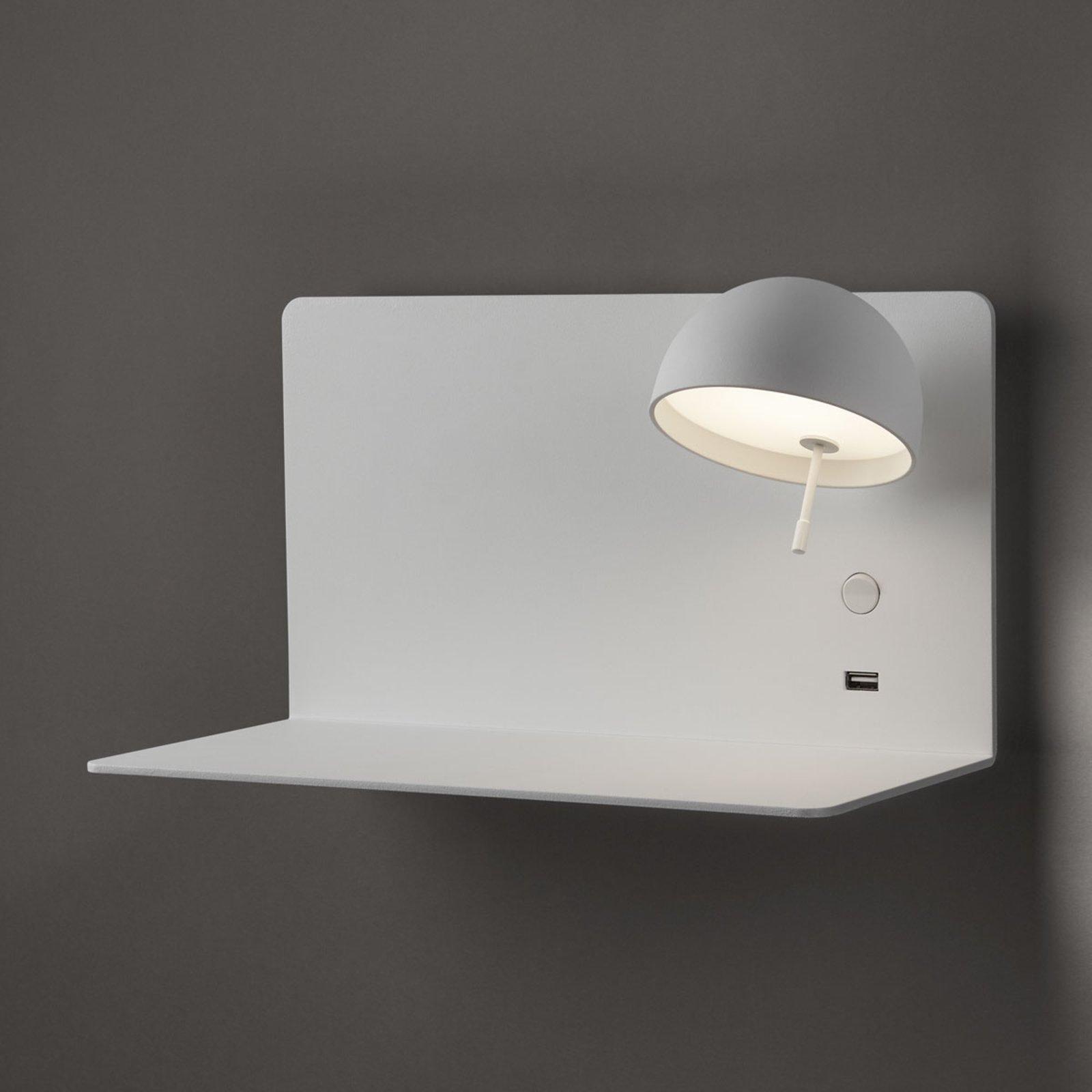 Bover Beddy A/03 Applique a LED bianche con porta USB