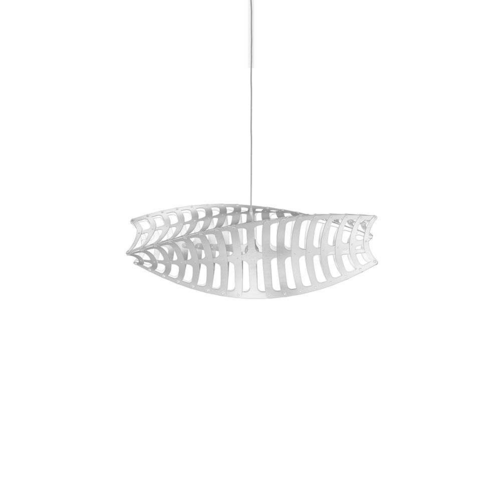 Toru Candeeiro Suspenso Small 2 Lados Branco - David Trubridge