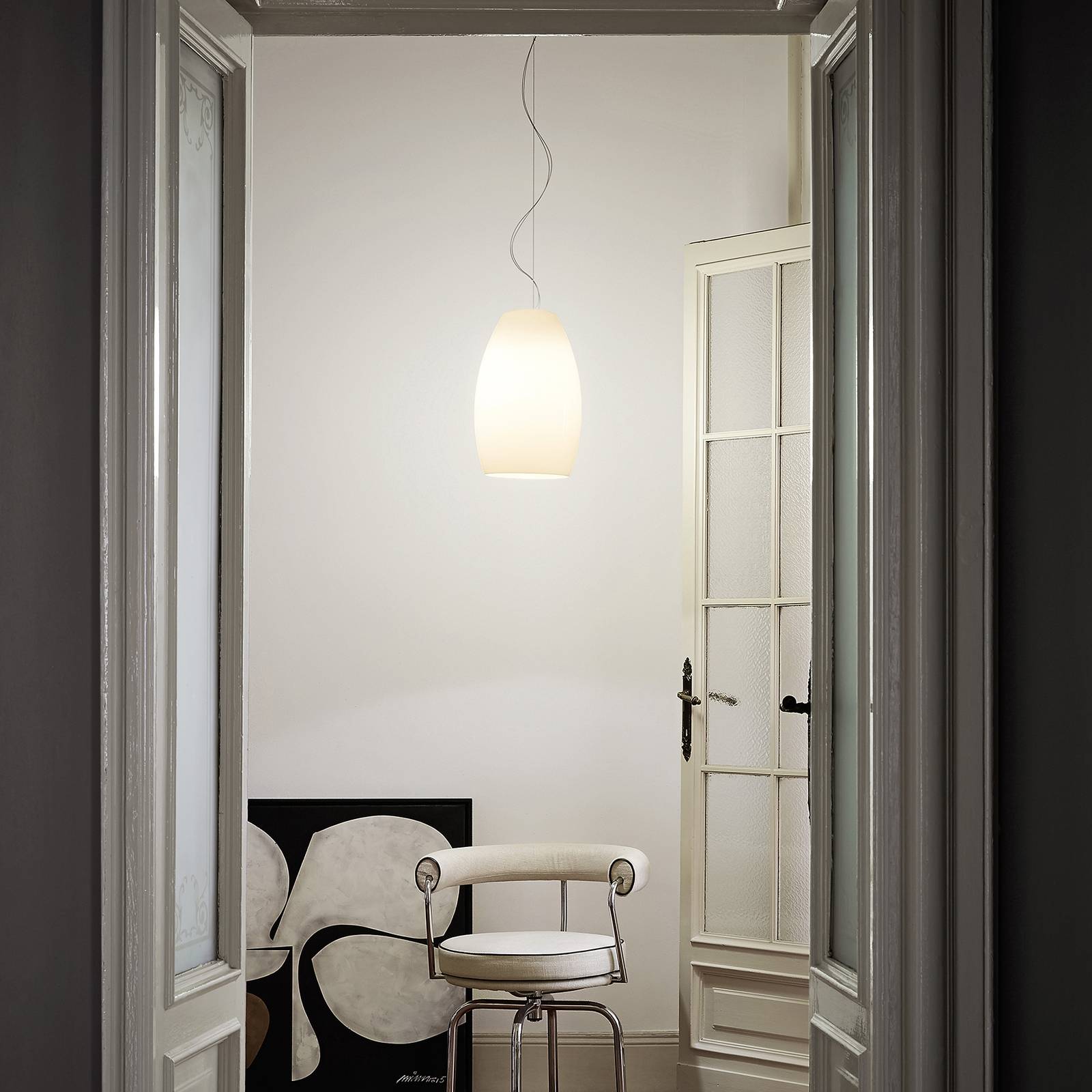 Foscarini Buds 1 lampa wisząca LED, E27 biała
