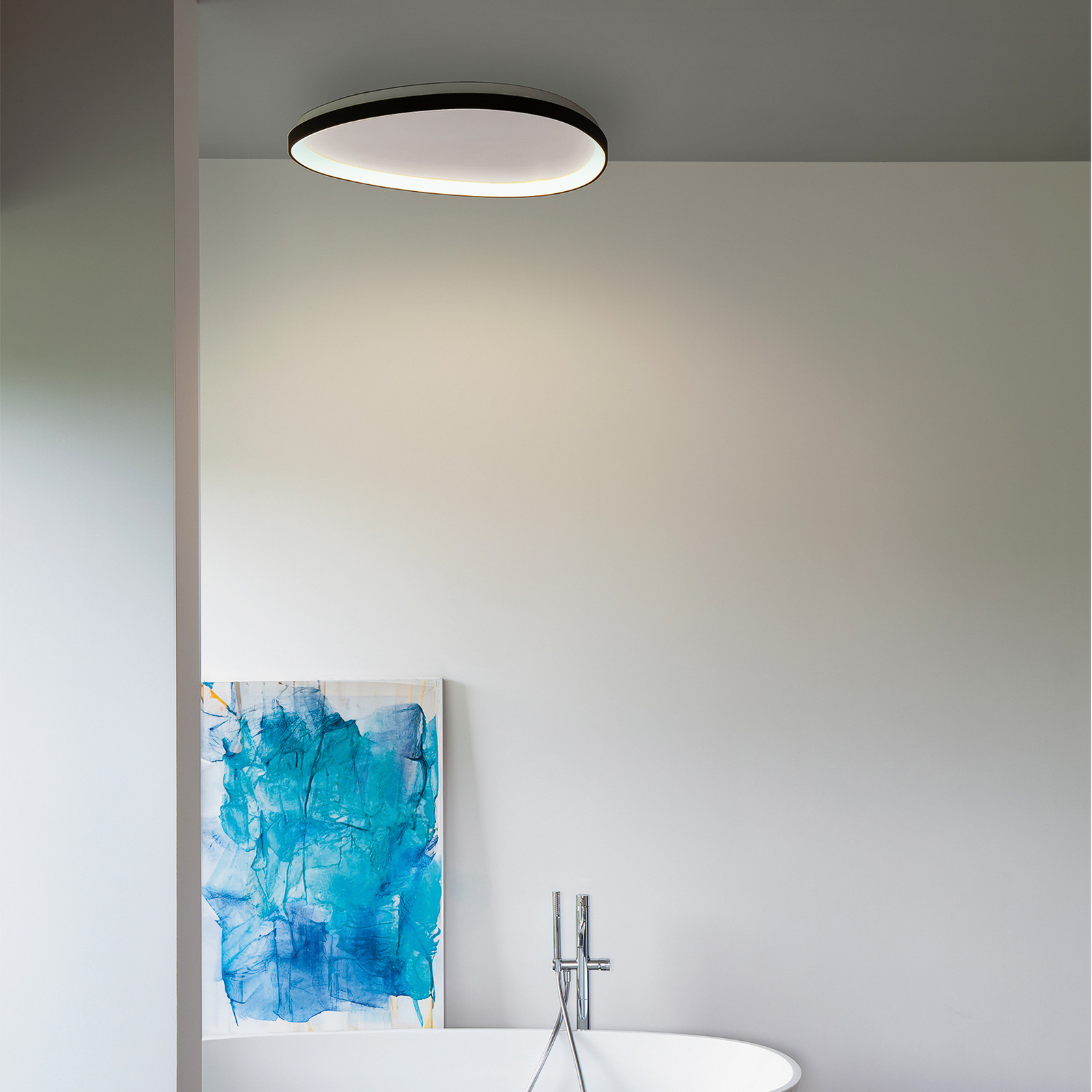Candeeiro de teto LED IDEAL LUX Gemini preta, 81 cm, 3000 K, ligar/desligar Candeeiro de teto LED IDEAL LUX Gemini preta, 81 cm, 3000 K, ligar/desligar