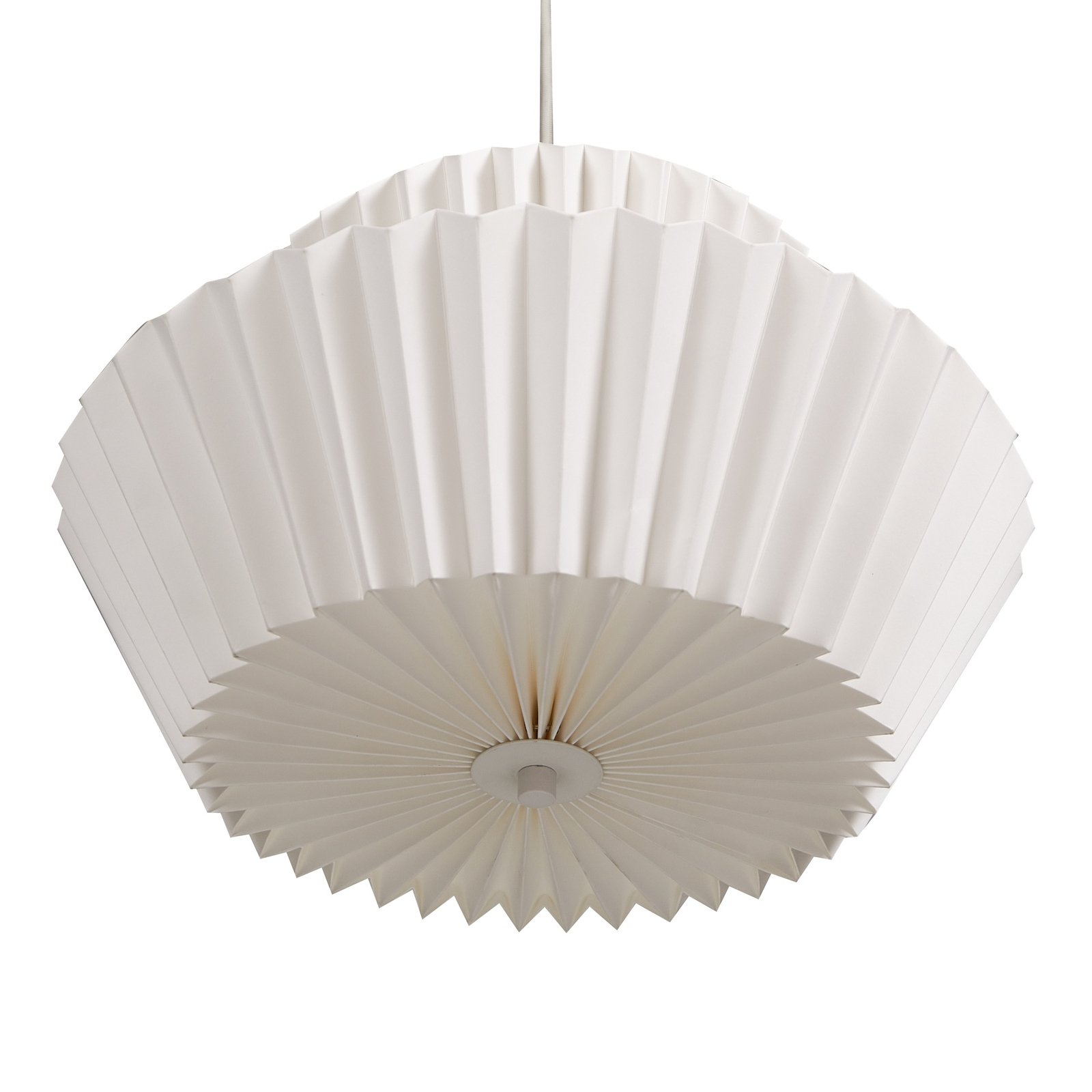 Lampa wisząca Magali, biała, papierowa, Ø 45 cm, E27