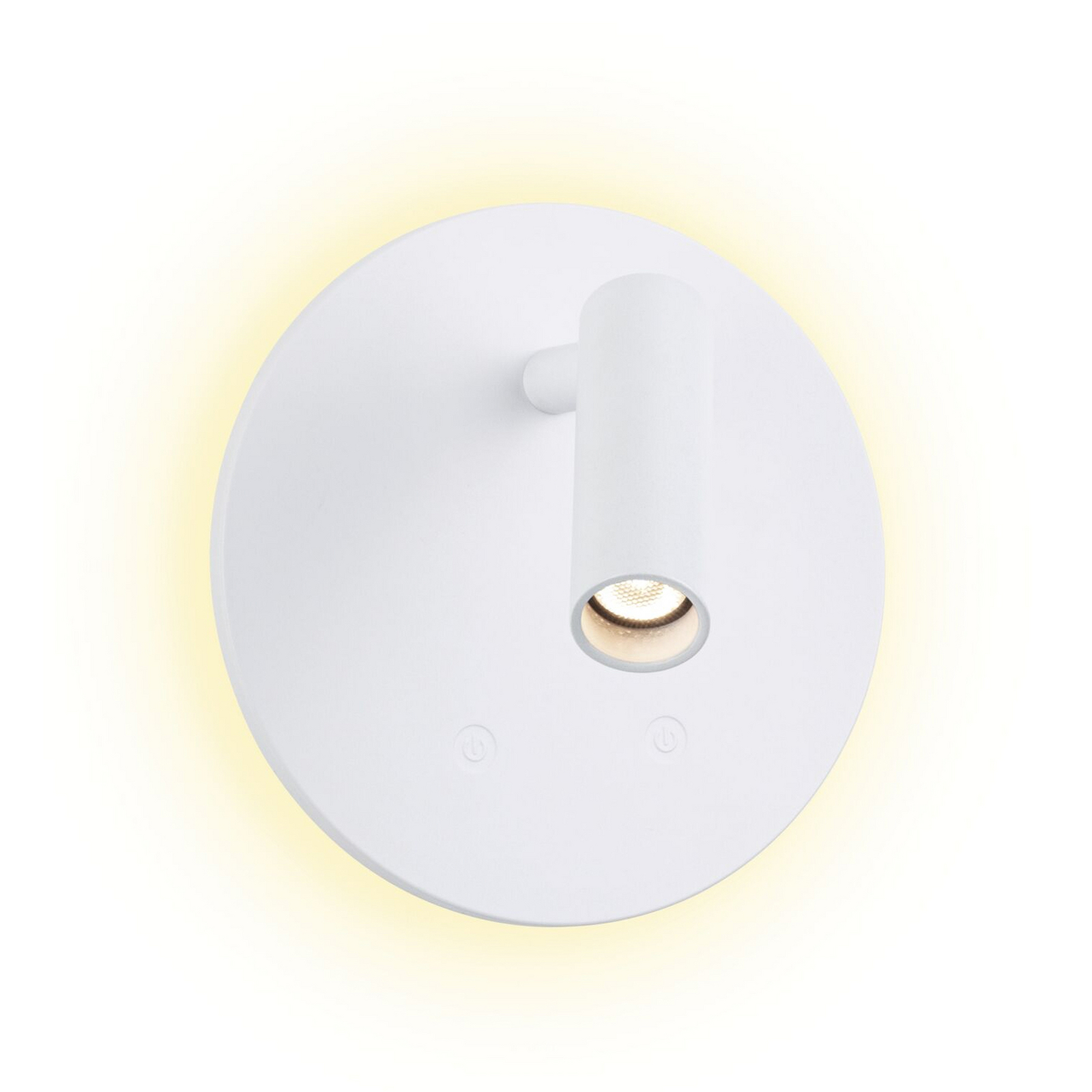 LED akumulatora sienas prožektors „Kiora“, balts, augstums 20 cm, dimmeris