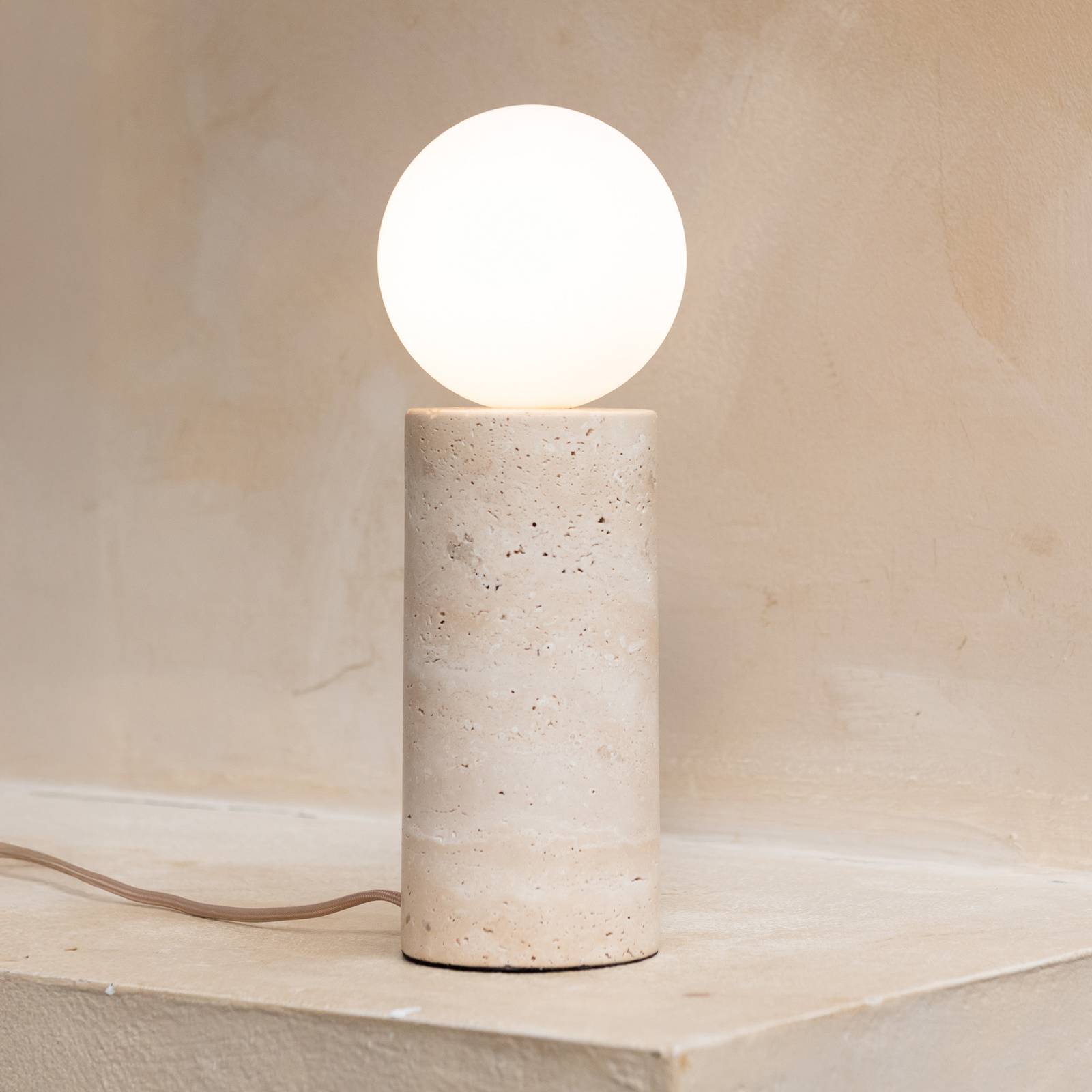 IT'S ABOUT ROMI lampa stołowa Tivoli, biała, wysokość 33 cm