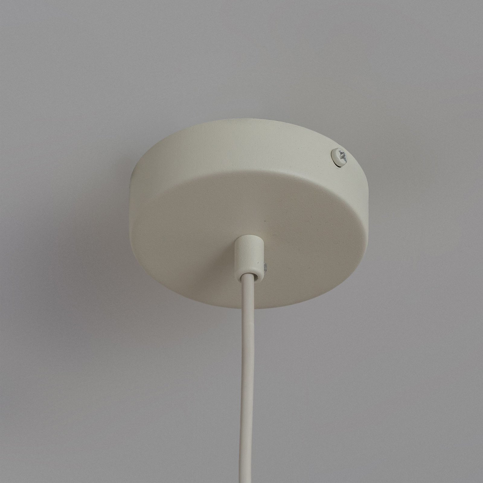 Lampa wisząca GAMBIT, kremowy biały, Ø 10 cm, metal, GU10