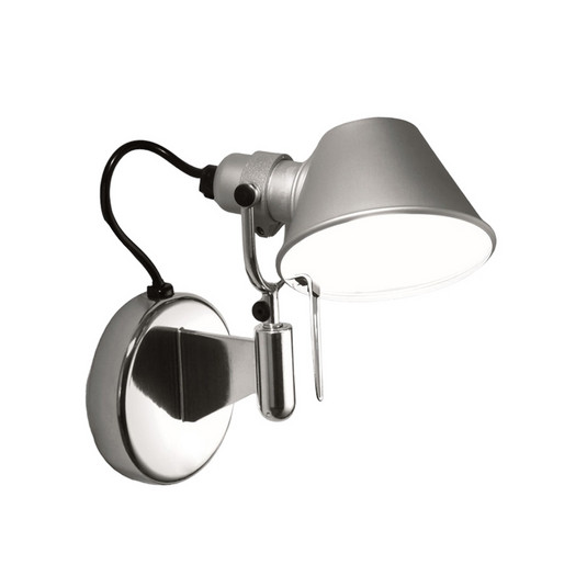 Artemide Tolomeo Micro Faretto LED-Wandleuchte, grau, 3000K