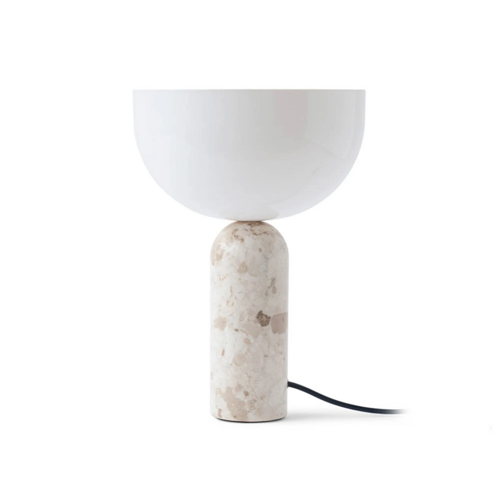 NEW WORKS Stolová lampa Kizu Small, béžová, mramor, E14