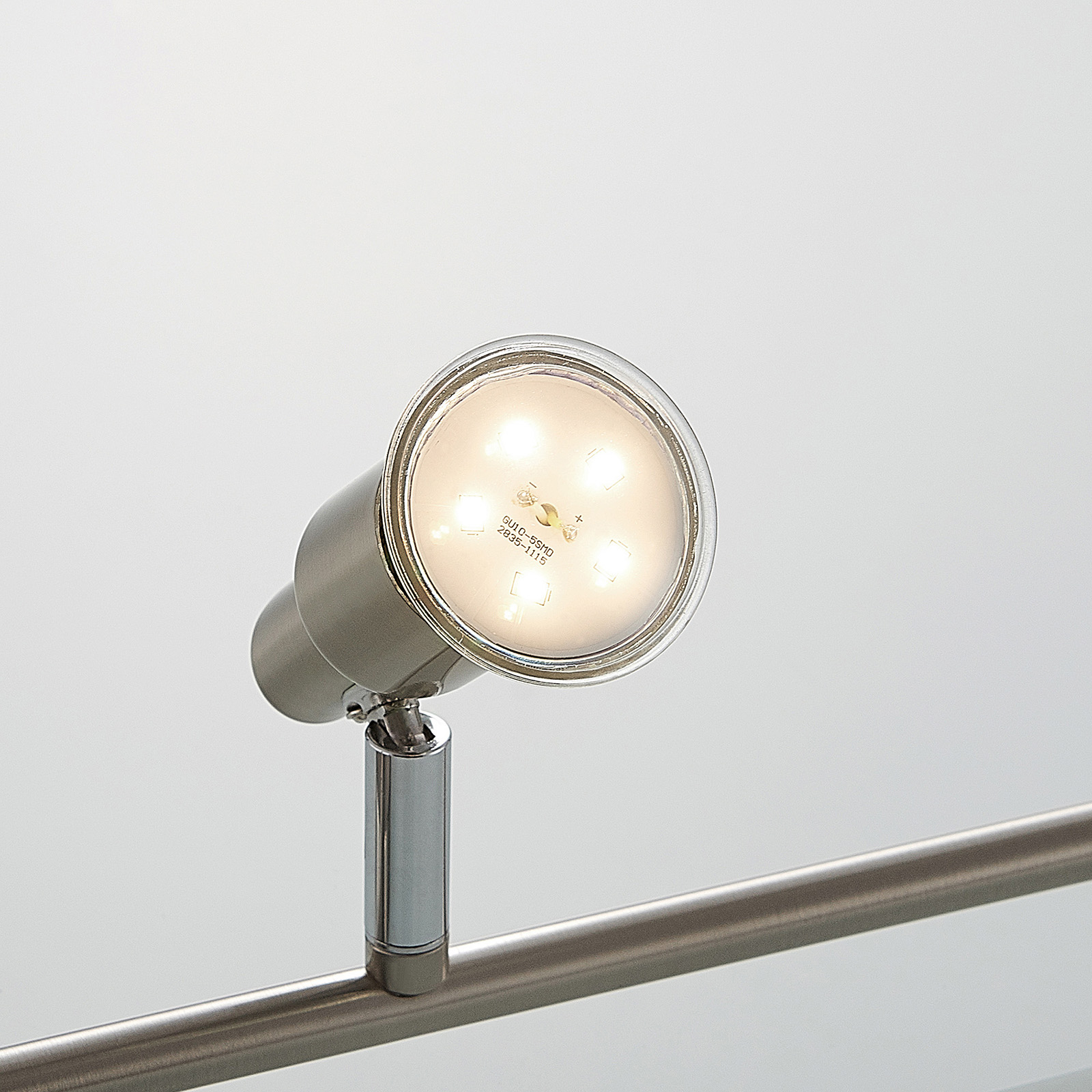 ELC Farida plafondlamp, nikkel, 4-lamps