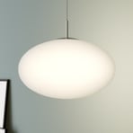 Lindby Hängeleuchte Sonika, Ø 40 cm, nickelfarben, Glas, E27