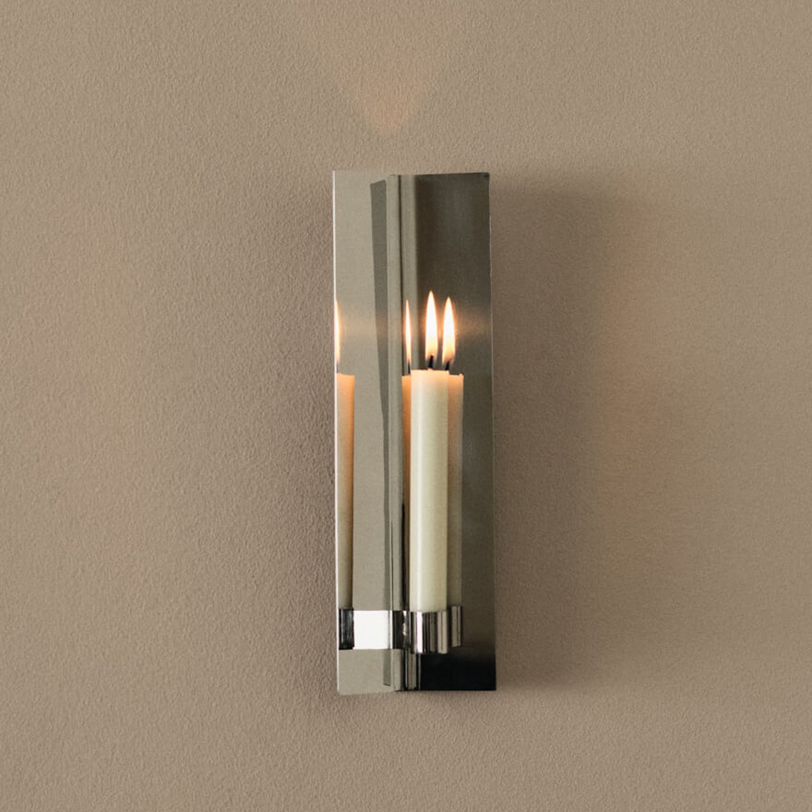 Eddy Wand-Kerzenleuchter, poliert, 1-flammig - ferm LIVING