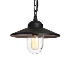 Lampada a sospensione da esterno Klampenborg, IP44, nero