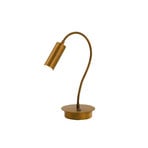 Bordlampe 7538, bruneret messing, justerbar, GU4-MR11