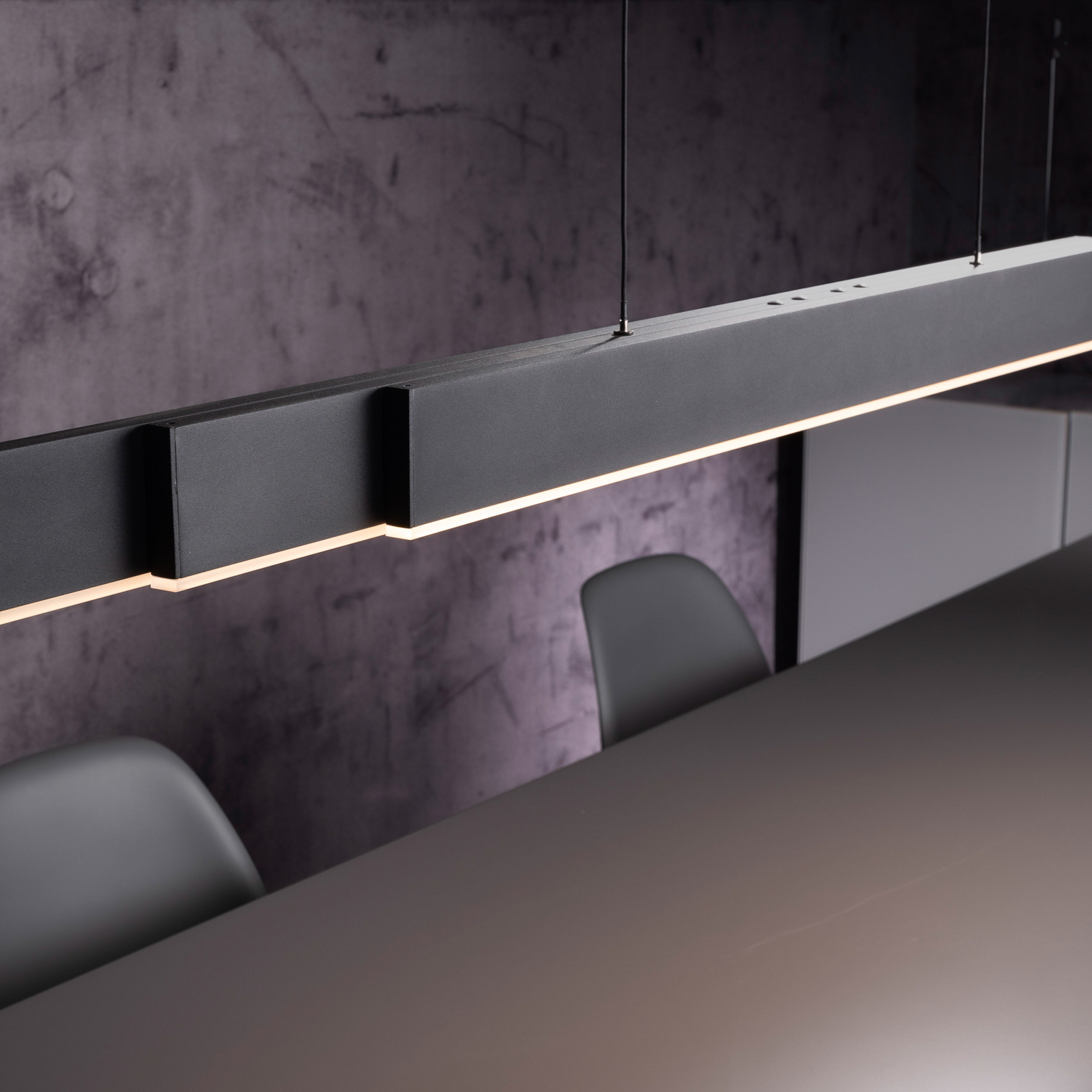 PURE Suspension LED Moto-Rise, gris, aluminium, CCT