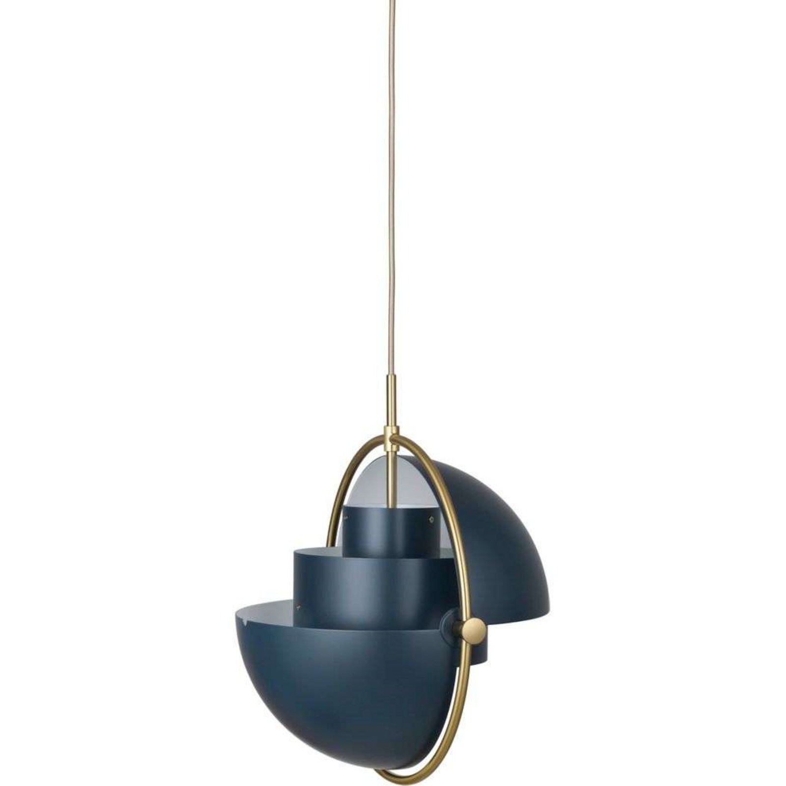 Multi-Lite Candeeiro Suspenso Ø36 Brass/Midnight Blue - GUBI