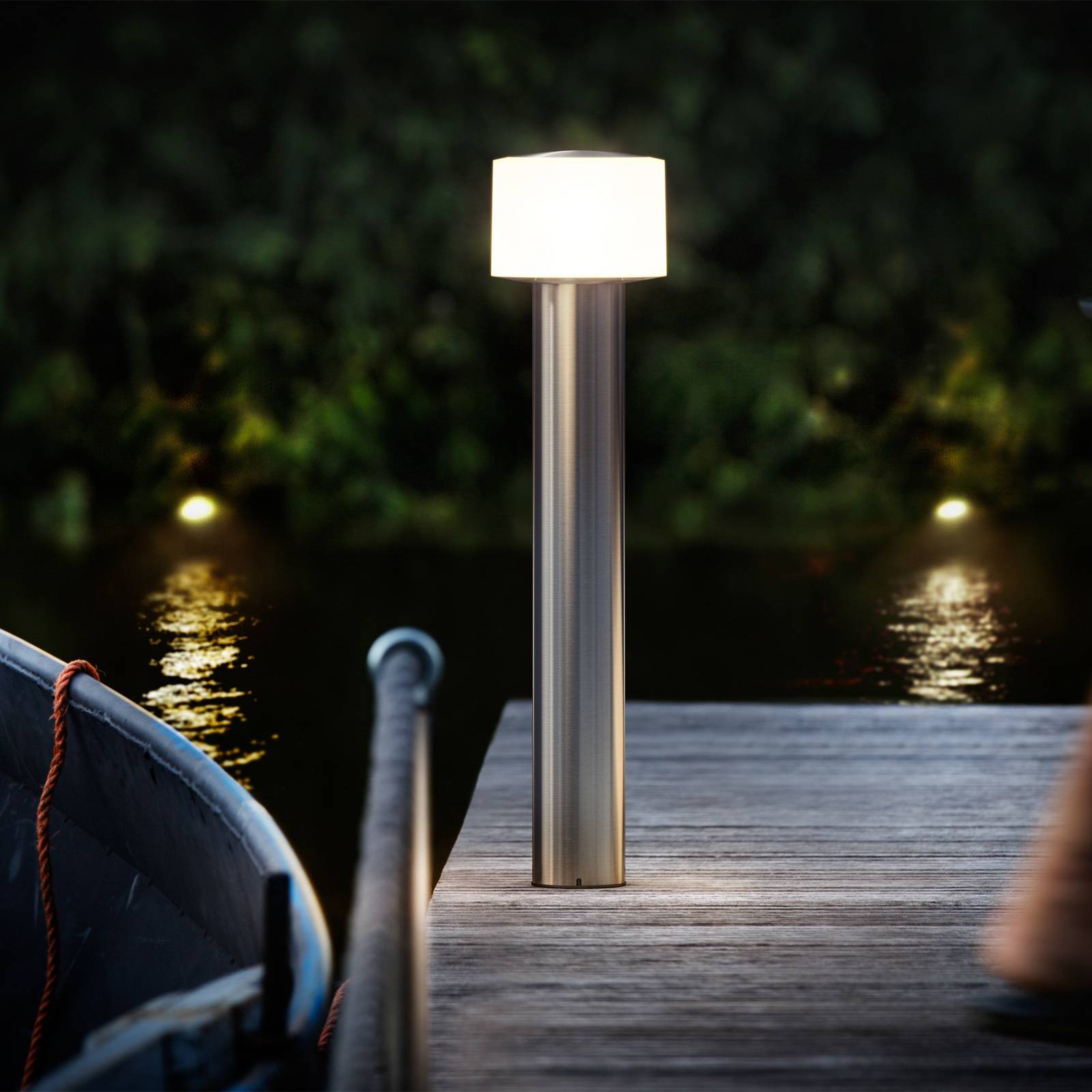 Philips Słupek oświetleniowy LED Otis UE, stal nierdzewna, IP44