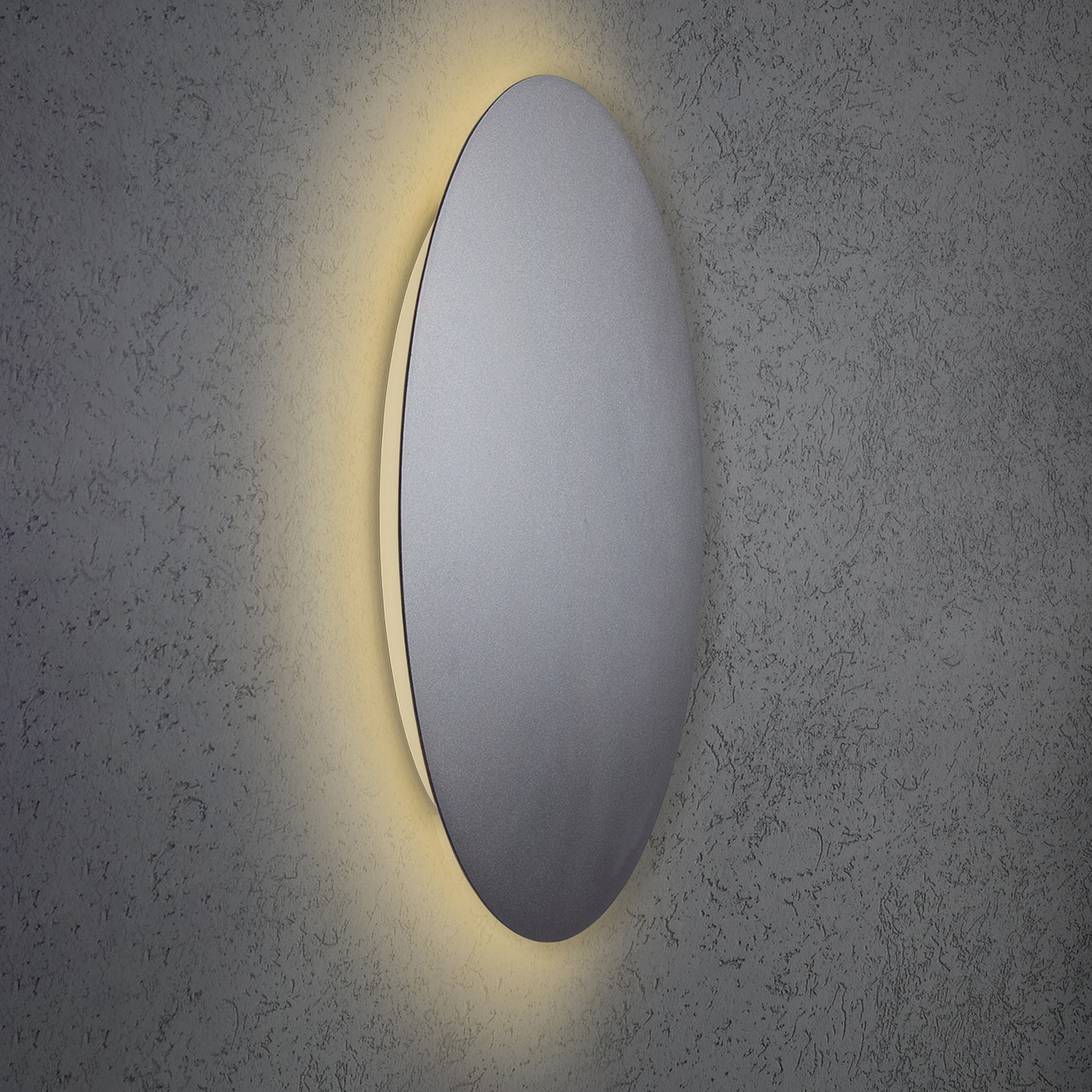 Escale Blade LED wall light, anthracite, Ø 59 cm