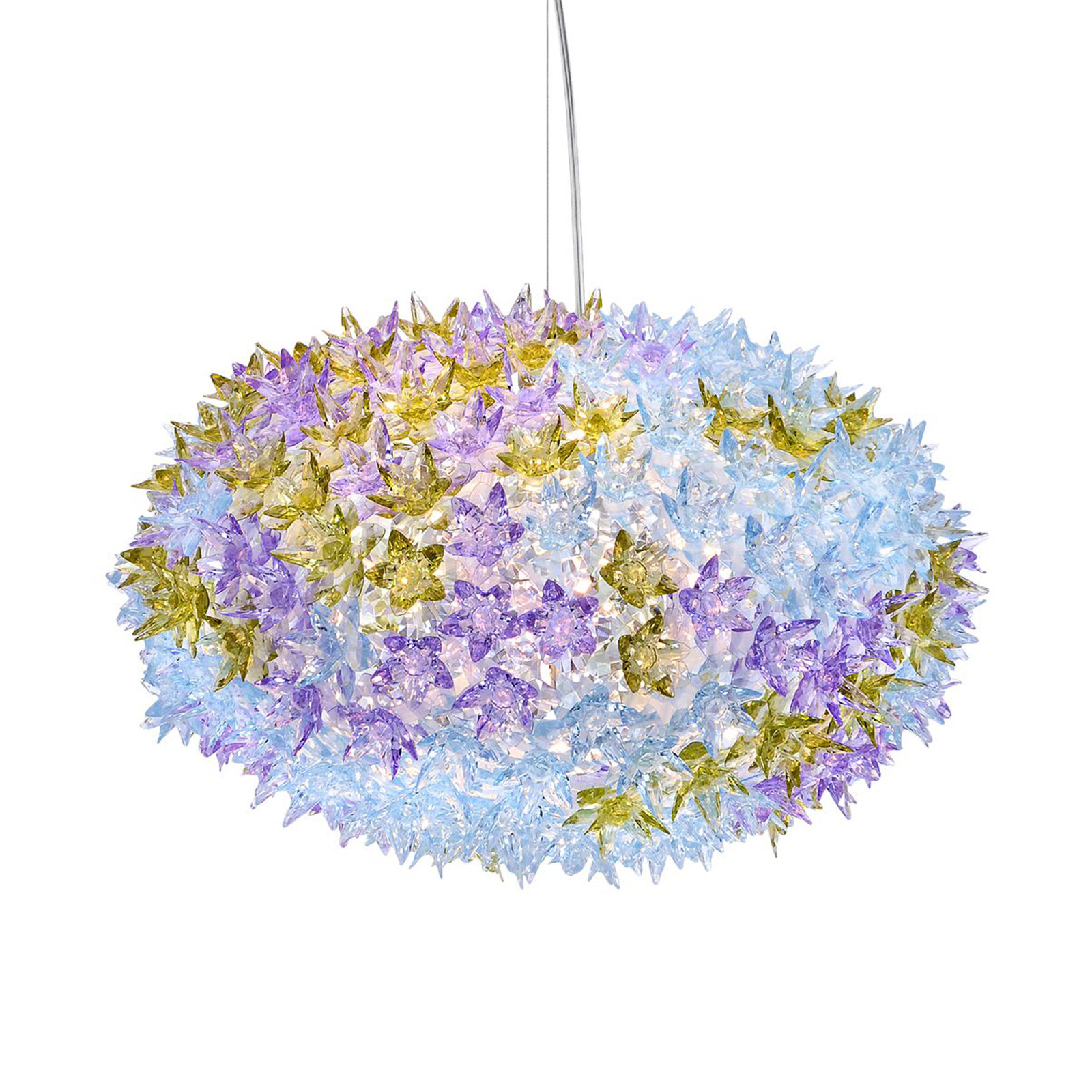 Kartell Bloom S1 LED hanging light G9, lavender