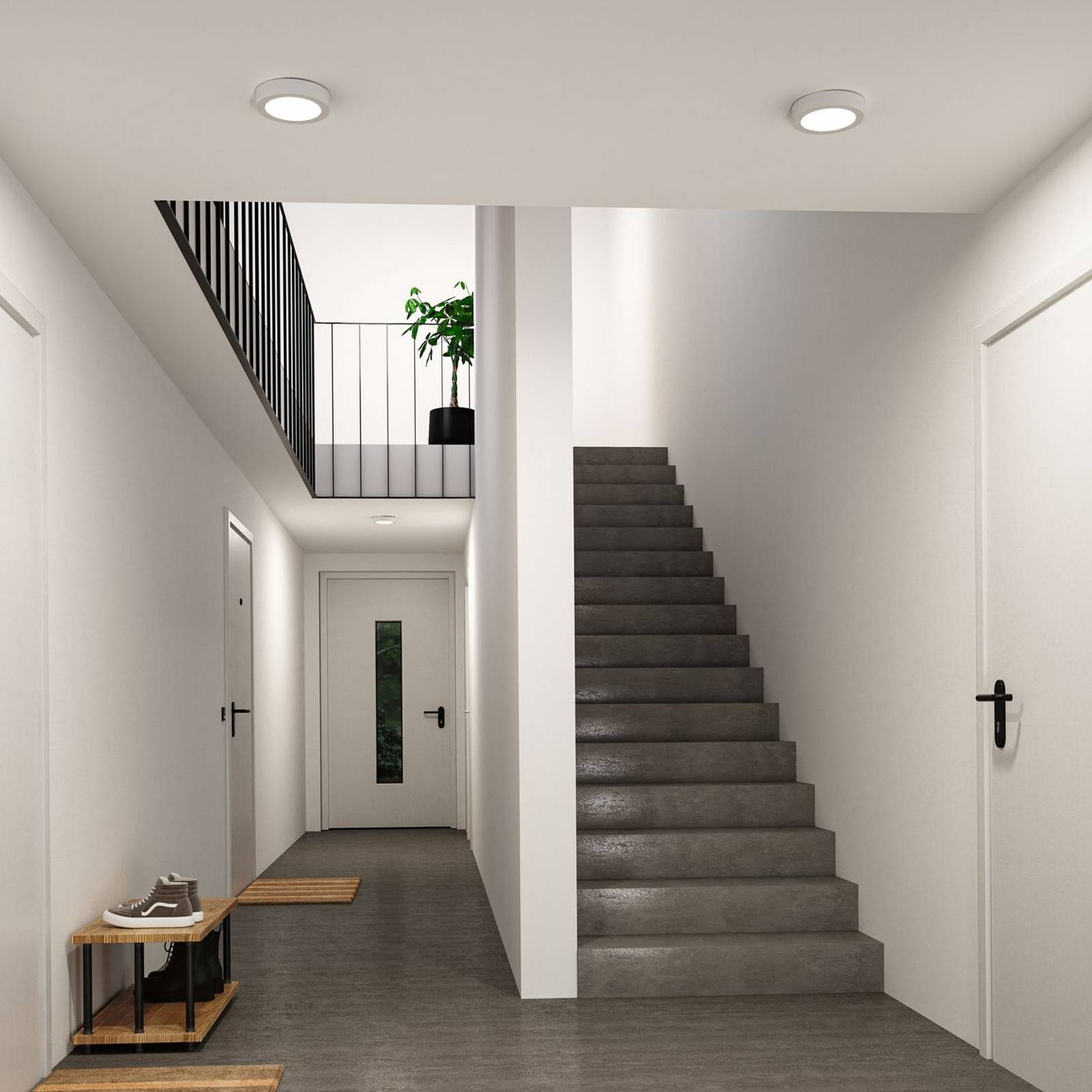 Paulmann LED-taklampe Abia 2, Ø 17 cm, hvit, CCT