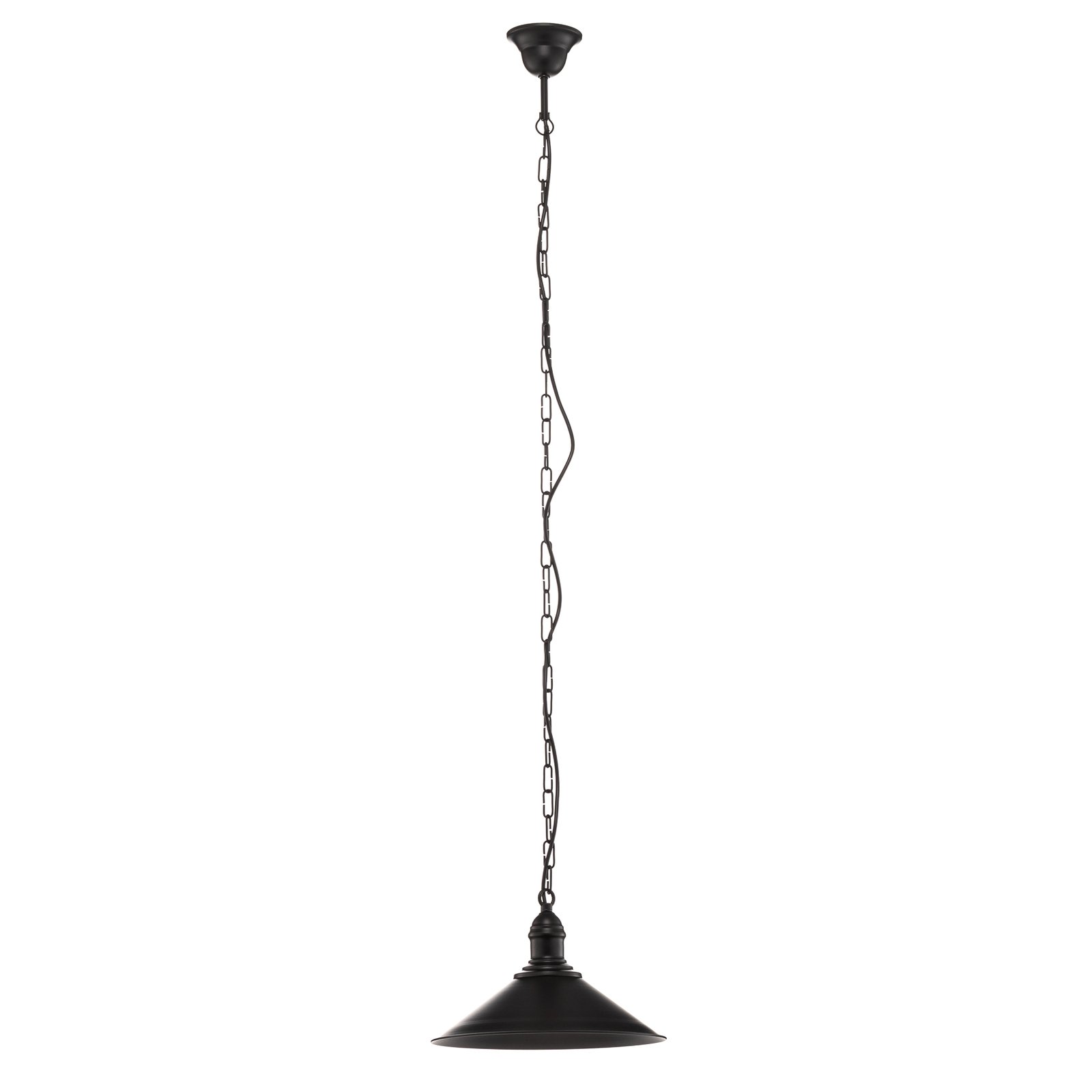 Hanglamp Elmo, 1-lamp, zwart