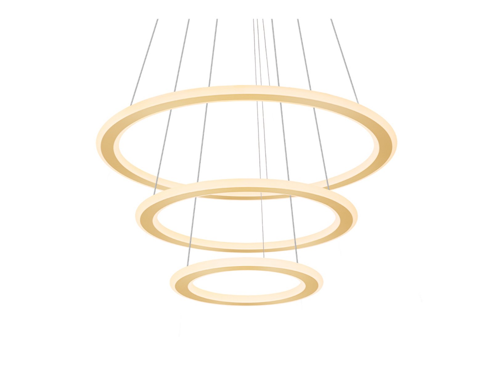 One Flat Taklampa Triple 2700/3000K Brass - SLV